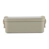 Lunch box double compartiments en PP Siena beige | sans marquage | non disponible | non disponible