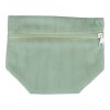 Trousse à maquillage zippée en velours côtelé Tia vert pastel | sans marquage | non disponible | non disponible
