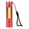 Lampe de poche COB en aluminium recyclé Sami rouge | sans marquage | non disponible | non disponible