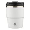 Mug double paroi de 175 ml en acier inoxydable recyclé Oli blanc | sans marquage | non disponible | non disponible