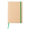 Carnet A5 en carton recyclé Gianni vert lime | sans marquage | non disponible | non disponible