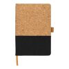 Carnet A5 en liège et en coton Trevor noir | sans marquage | non disponible | non disponible