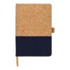 Carnet A5 en liège et en coton Trevor bleu | sans marquage | non disponible | non disponible