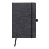 Carnet A5 en feutre rPET Harper gris foncé | sans marquage | non disponible | non disponible