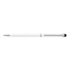 Stylo bille en métal avec stylet écran tactile blanc | sans marquage | non disponible | non disponible