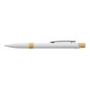 Stylo bille en aluminium recyclé toucher gomme Calandra blanc | sans marquage | non disponible | non disponible