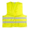 Gilet de sécurité en polyester pour adulte jaune