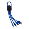 Petit câble de charge bleu