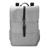 Sac à dos avec rabat en polyester rPET Lyric gris clair