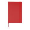 Carnet A5 avec couverture en rPET PU Eamon rouge