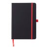 Carnet A5 en PU Charlene rouge