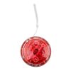 Yoyo lumineux en plastique translucide. rouge