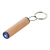 Mini torche en bambou avec porte-clés Ilse marron