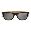 Lunettes de soleil en ABS et bambou Luis argent