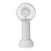 Ventilateur électrique portatif rechargeable en ABS Oren blanc