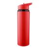 Gourde de 500 ml en acier inoxydable recyclé Zeno rouge
