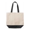Sac shopping en coton canvas Cole noir