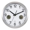 Horloge murale en aluminium argent | sans marquage | non disponible | non disponible