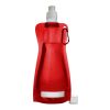 Gourde pliable en PP - 400 ml rouge | sans marquage | non disponible | non disponible
