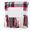 Couverture chenille en polyester (600 g/m²) rouge | sans marquage | non disponible | non disponible