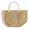 Sac shopping bag en toile de jute beige | sans marquage | non disponible | non disponible