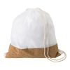 Sac à dos en polyester rPET 190T et liège blanc | sans marquage | non disponible | non disponible