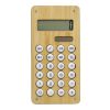 Calculatrice de poche en bambou marron clair | sans marquage | non disponible | non disponible