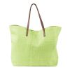 Sac shopping/plage en papier vert lime | sans marquage