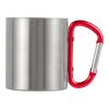 Mug double paroi 185 ml en acier inoxydable rouge | sans marquage | non disponible | non disponible