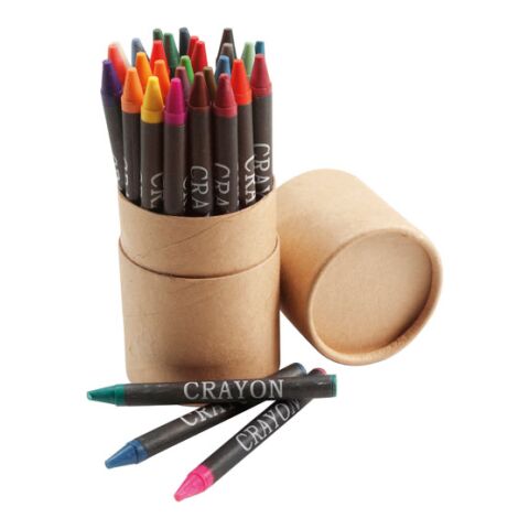 Tube de 30 crayons gras.
