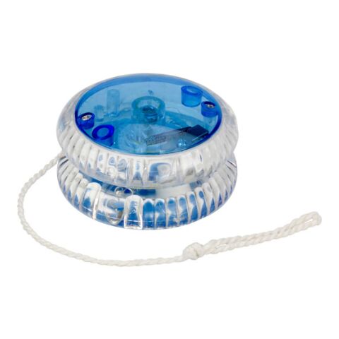 Yoyo lumineux en plastique translucide.