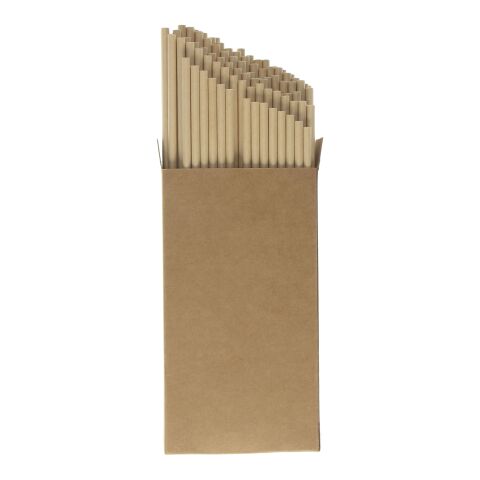 Pailles en papier, kit de 100 &quot;Natur&quot; 