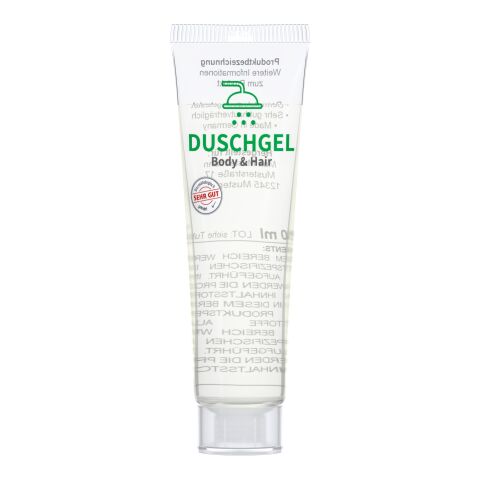 Tube transparent 20 ml - Gel douche &quot;Body &amp; Hair&quot; - Reality Print