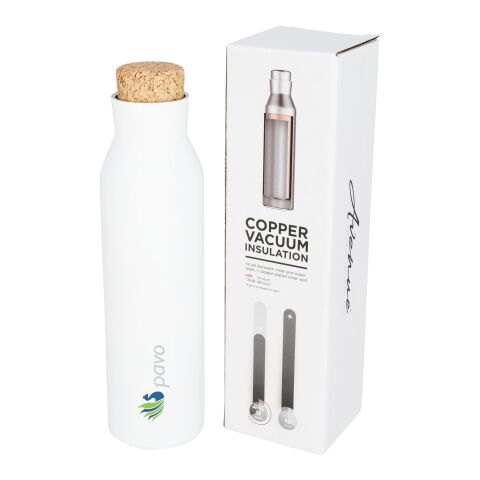 Bouteille isotherme sous vide cuivrée Norse avec bouchon Standard | Blanc | sans marquage | non disponible | non disponible