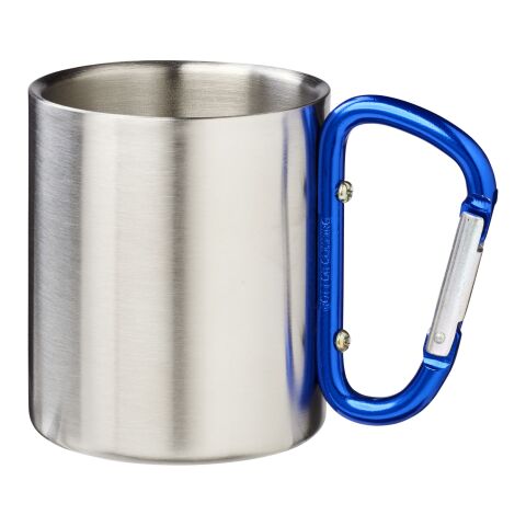 Mug isotherme Alpes avec mousqueton Bleu