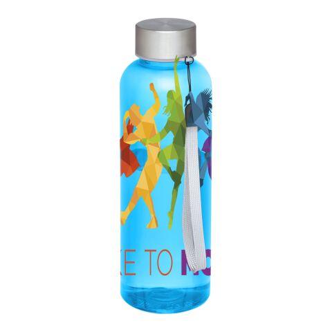 Bouteille Bohdi en plastique transparent coloré et métal - 500&nbsp;ml Standard | Bleu ciel transparent | sans marquage | non disponible | non disponible