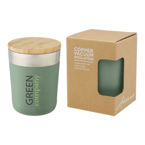 Mug Lagan de 300 ml avec couvercle en bambou Standard | Vert | sans marquage | non disponible | non disponible