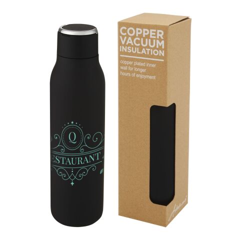 Bouteille isotherme Marka 600 ml avec couche de cuivre et avec boucle métallique Standard | Noir bronze | sans marquage | non disponible | non disponible