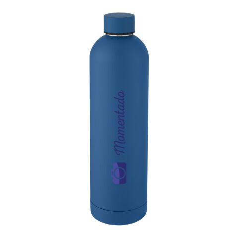 Bouteille isotherme Spring de 1 L avec isolation par le vide et couche de cuivre Standard | Tech blue | sans marquage | non disponible | non disponible