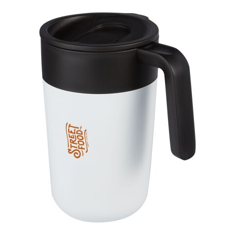 Tasse Nordia de 400 ml recyclée à double paroi Standard | Blanc | sans marquage | non disponible | non disponible