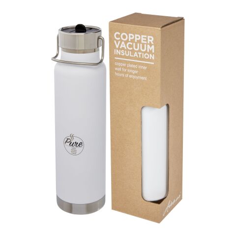 Bouteille isotherme de sport Thor de 750 ml avec isolation par le vide et couche de cuivre Standard | Blanc | sans marquage | non disponible | non disponible