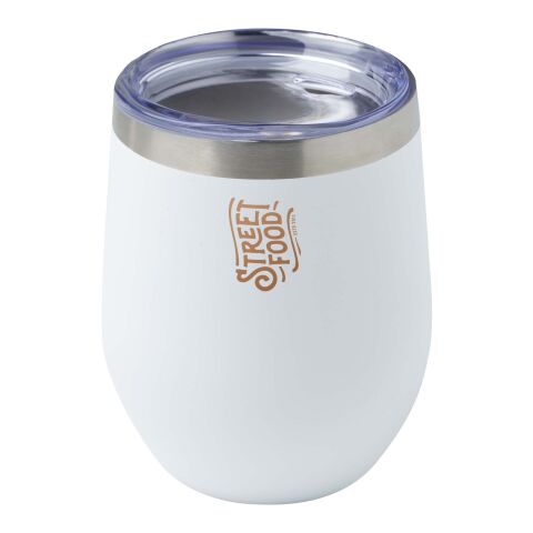Gobelet isotherme Corzo 350 ml en cuivre inoxydable recyclé certifié RCS Standard | Blanc | sans marquage | non disponible | non disponible