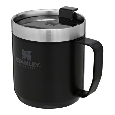Tasse de camping Stanley Classic de 350 ml Standard | Noir | Tampographie 1 couleur | A l&#039;arrière | 30 mm x 60 mm