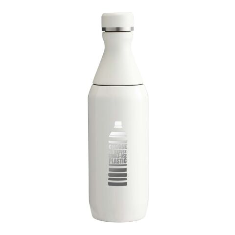 Bouteille d&#039;eau de 350 ml Stanley All Day Slim Standard | Crème | Tampographie 1 couleur | A l&#039;arrière | 30 mm x 70 mm
