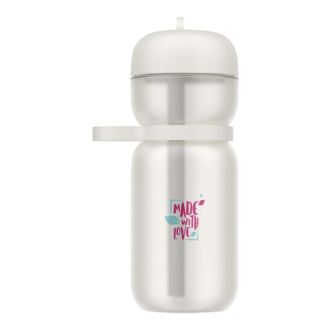 Bouteille de sport mepal de 600 ml recyclée avec couvercle rabattable Standard | blanc | sans marquage | non disponible | non disponible