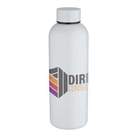 Bouteille d’eau Spring de 750&nbsp;ml en acier inoxydable recyclé certifié RCS avec impression par sublimation Standard | Blanc | sans marquage | non disponible | non disponible