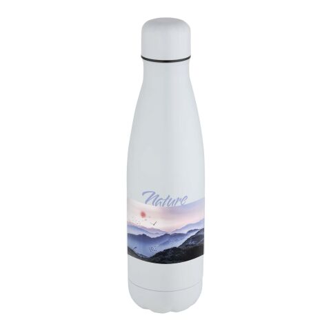 Bouteille Cove en acier inoxydable de 500&nbsp;ml à isolation sous vide avec impression par sublimation Standard | Blanc | sans marquage | non disponible | non disponible