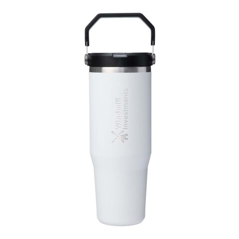 Stanley IceFlow™ 2.0 gobelet isolé en acier inoxydable de 890 ml avec paille retournable blanc