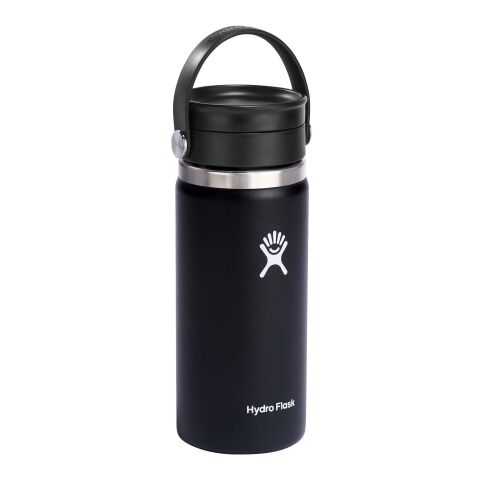 Gobelet isotherme en acier inoxydable Hydro Flask à large goulot de 473 ml, avec couvercle Flex Sip™ Noir