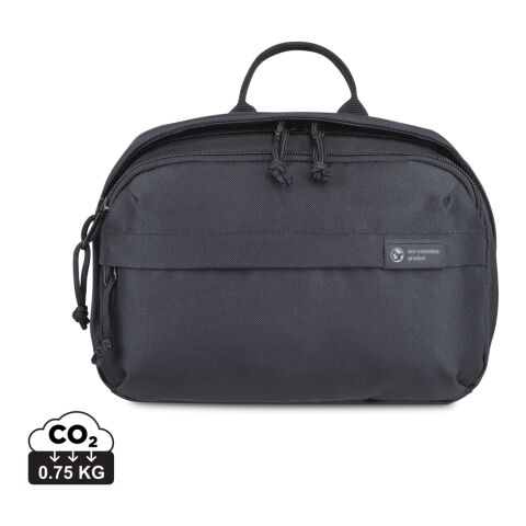 Trousse de toilette en rPET AWARE™ Renew noir | sans marquage | non disponible | non disponible